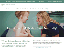 Tablet Screenshot of naturalmedicinenh.com